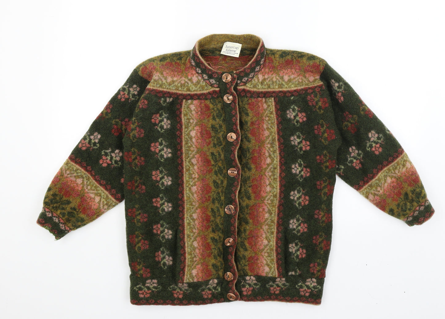 Buttercup Knitwear Womens Brown   Cardigan Jumper Size S