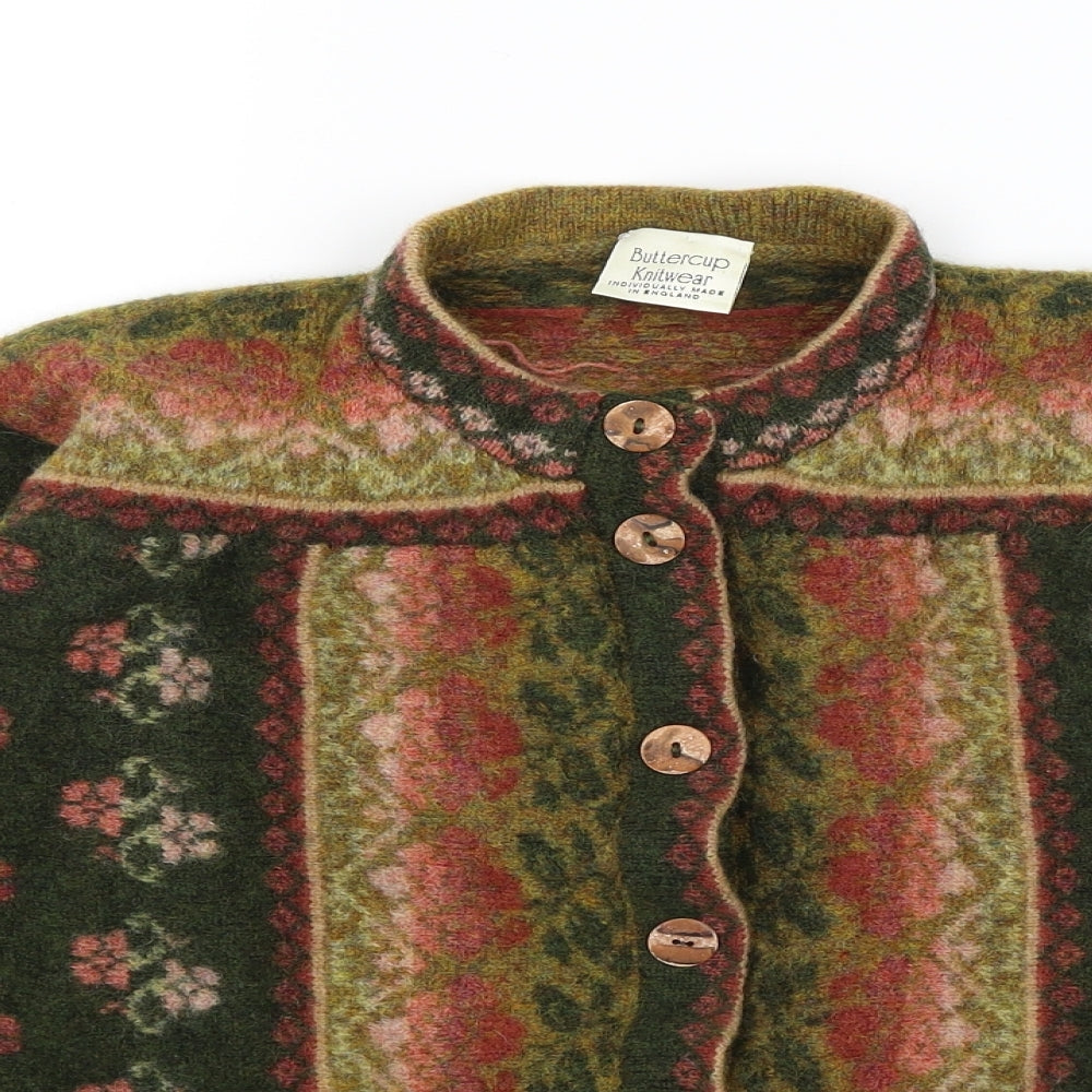 Buttercup Knitwear Womens Brown   Cardigan Jumper Size S
