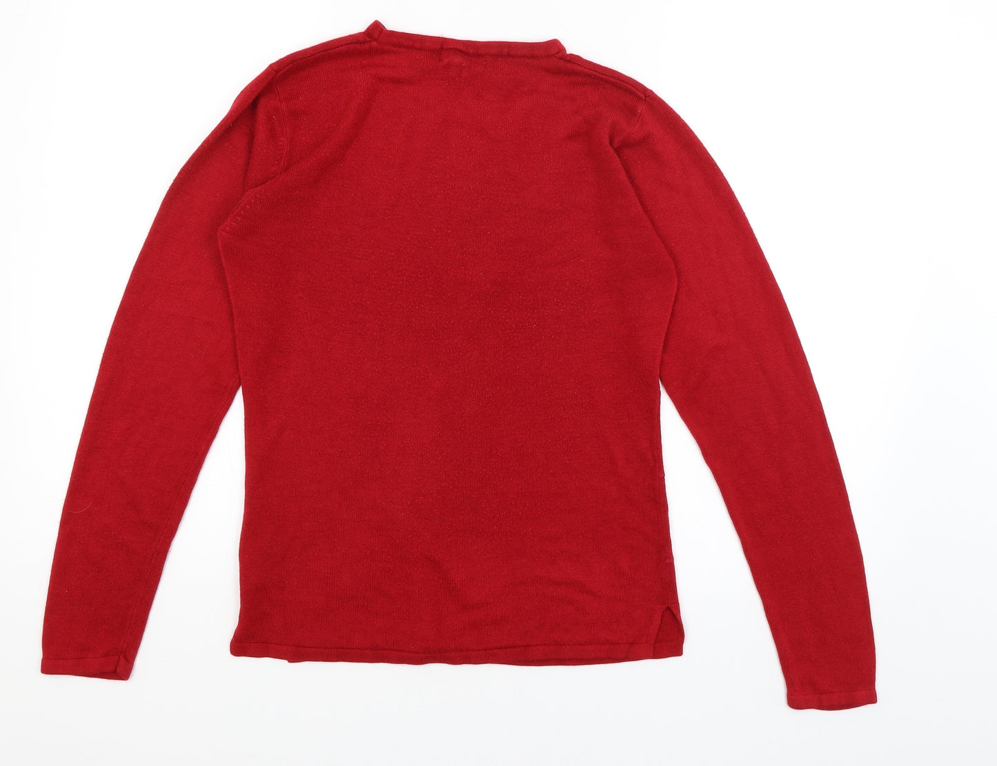 Faye Louise Womens Red   Pullover Jumper Size M