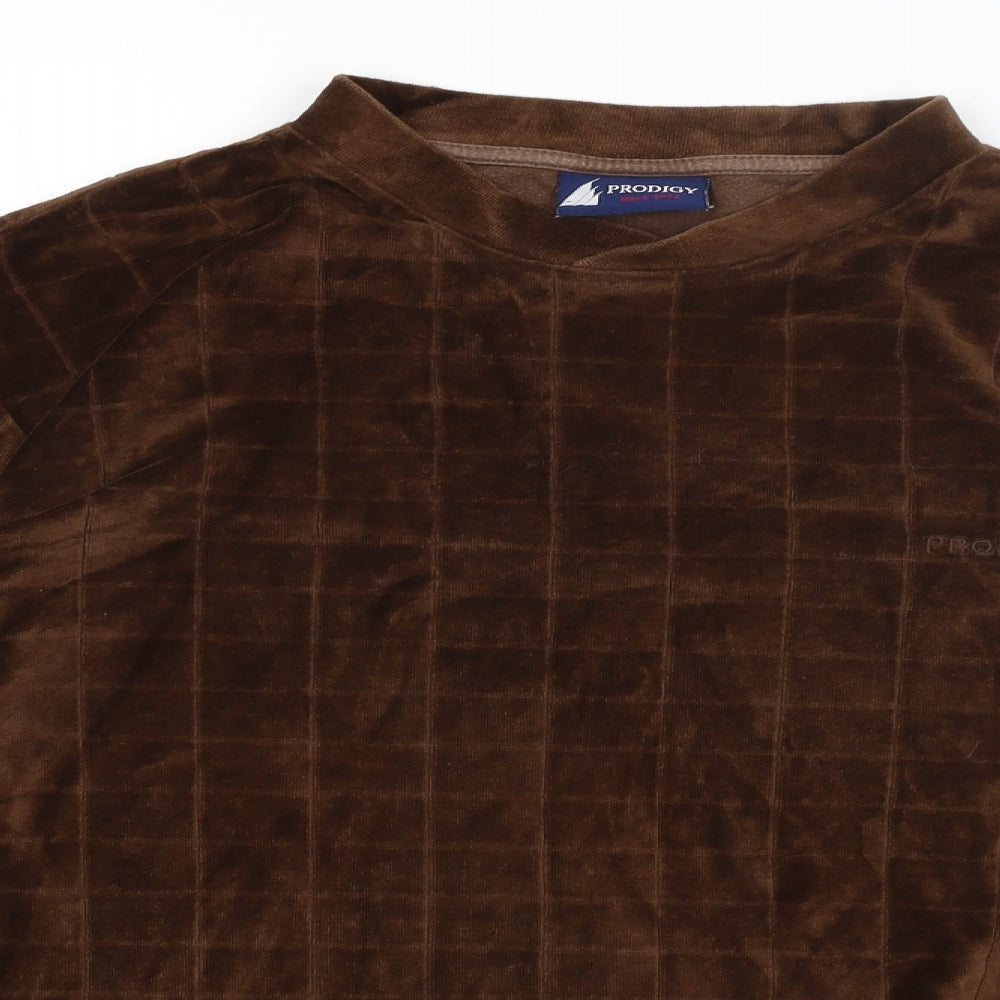 PRODIGY Mens Brown   Pullover Jumper Size M