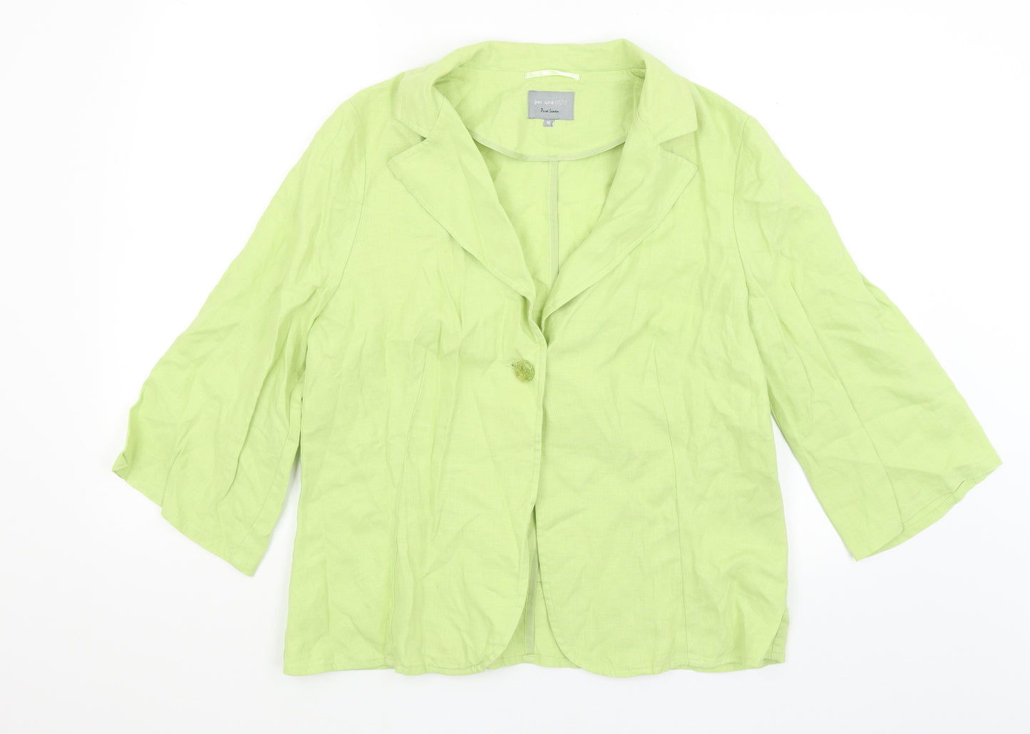 Per Una Womens Green   Jacket Blazer Size 16
