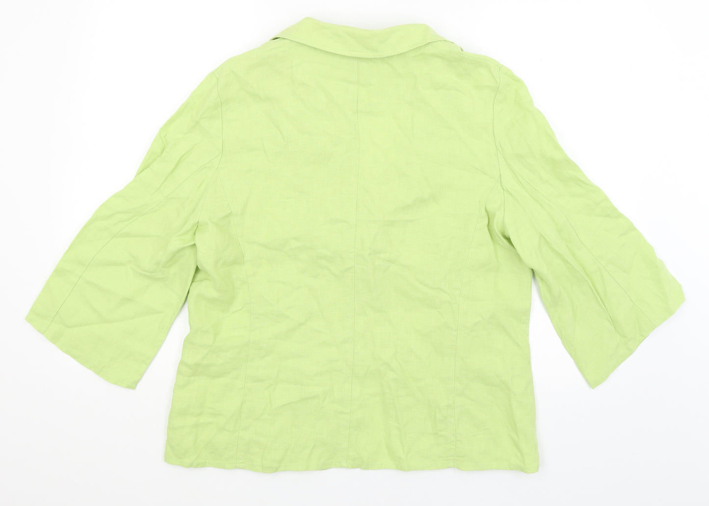 Per Una Womens Green   Jacket Blazer Size 16