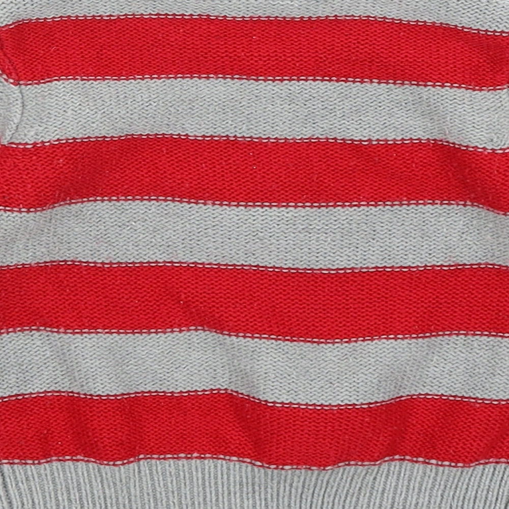 Mini Club Baby Grey Striped  Pullover Jumper Size 12-18 Months  - Reindeer