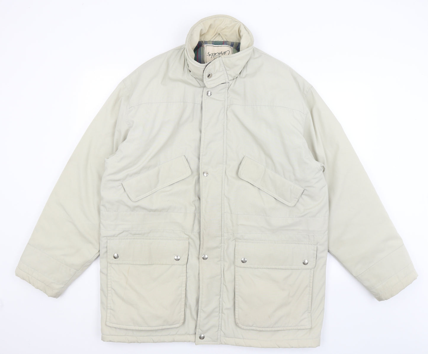 Westlake Casuals Mens Beige   Overcoat Coat Size L
