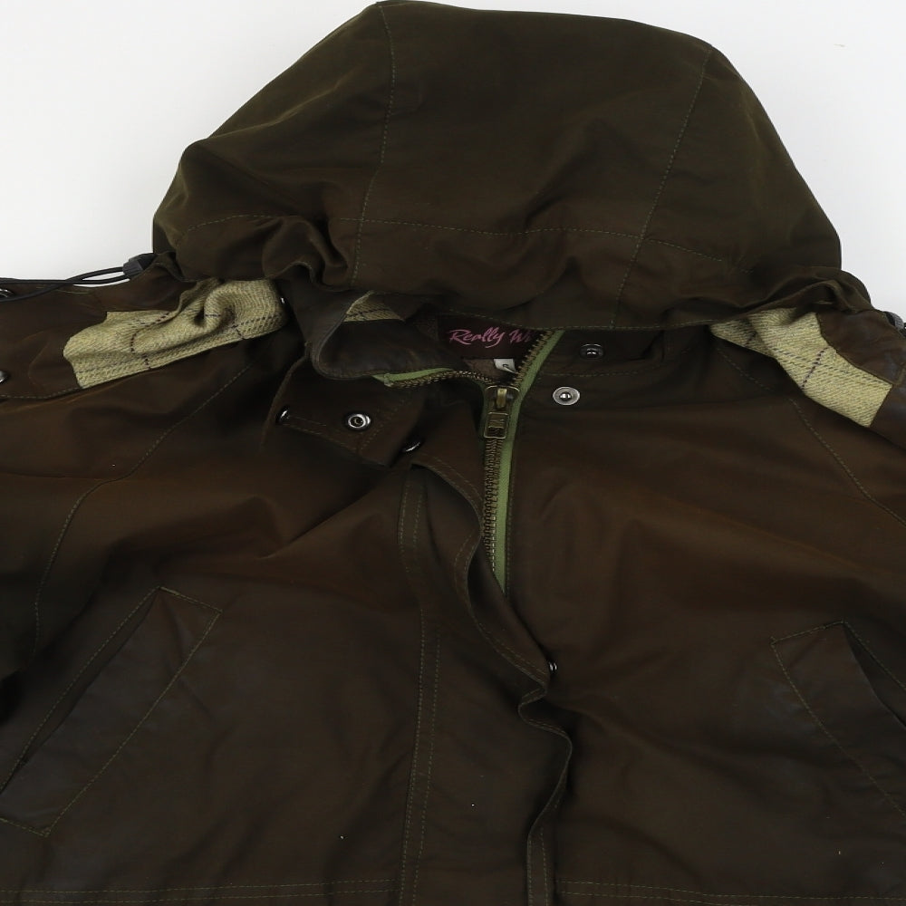 really wild Womens Brown   Jacket Coat Size S