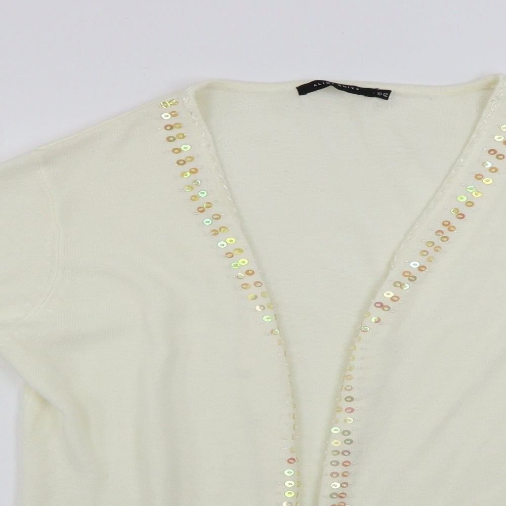 allbi nights Womens Beige   Cardigan Jumper Size 10