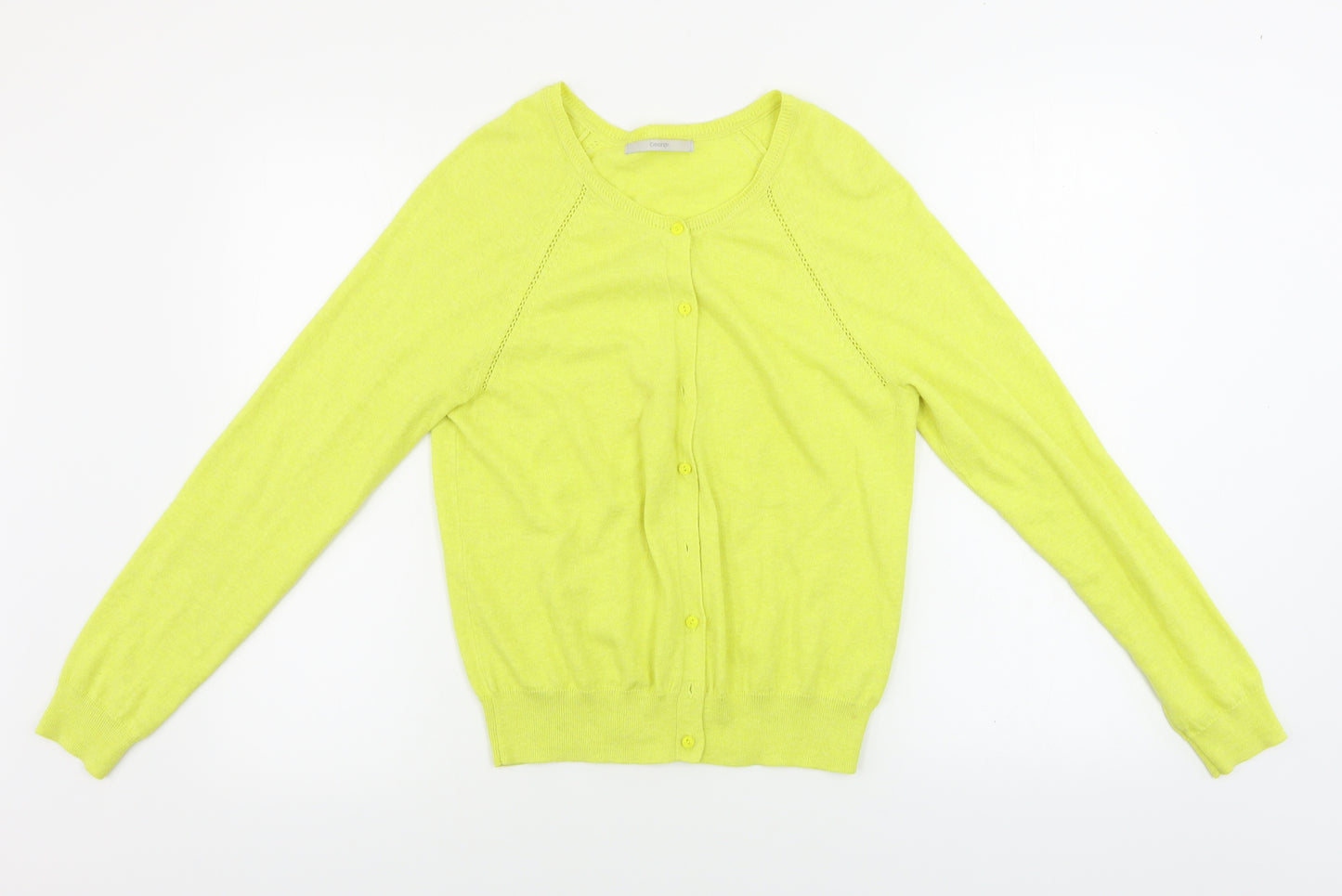George  Womens Yellow   Cardigan Jumper Size 10