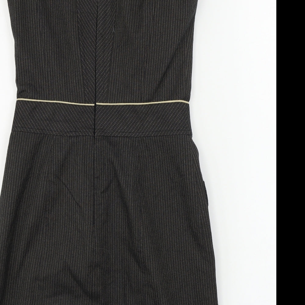 NEXT  Womens Black Striped  A-Line  Size 8
