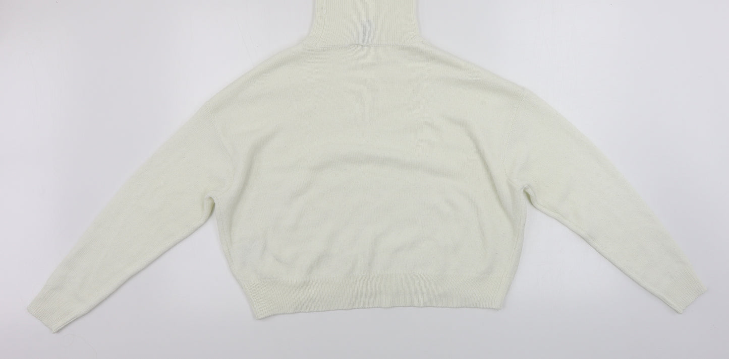 H&M  Womens Ivory   Pullover Jumper Size S