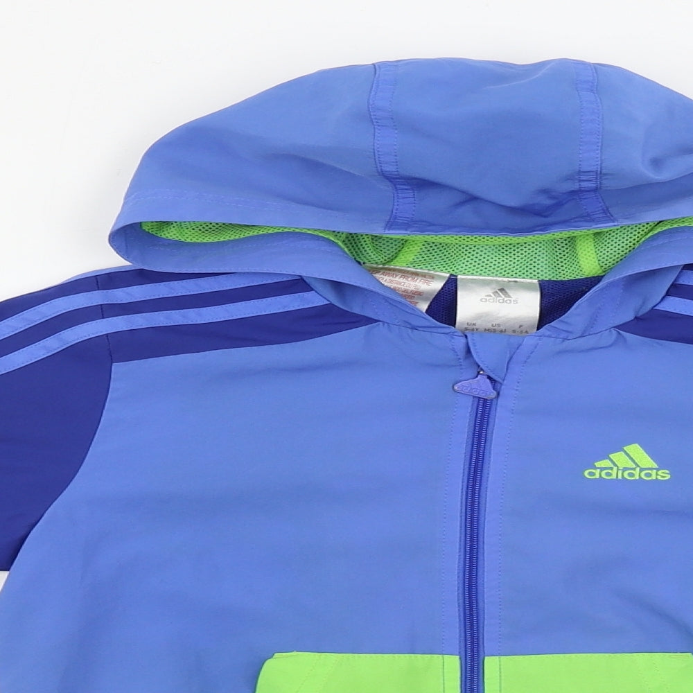 adidas  Boys Blue   Jacket Coat Size 5-6 Years