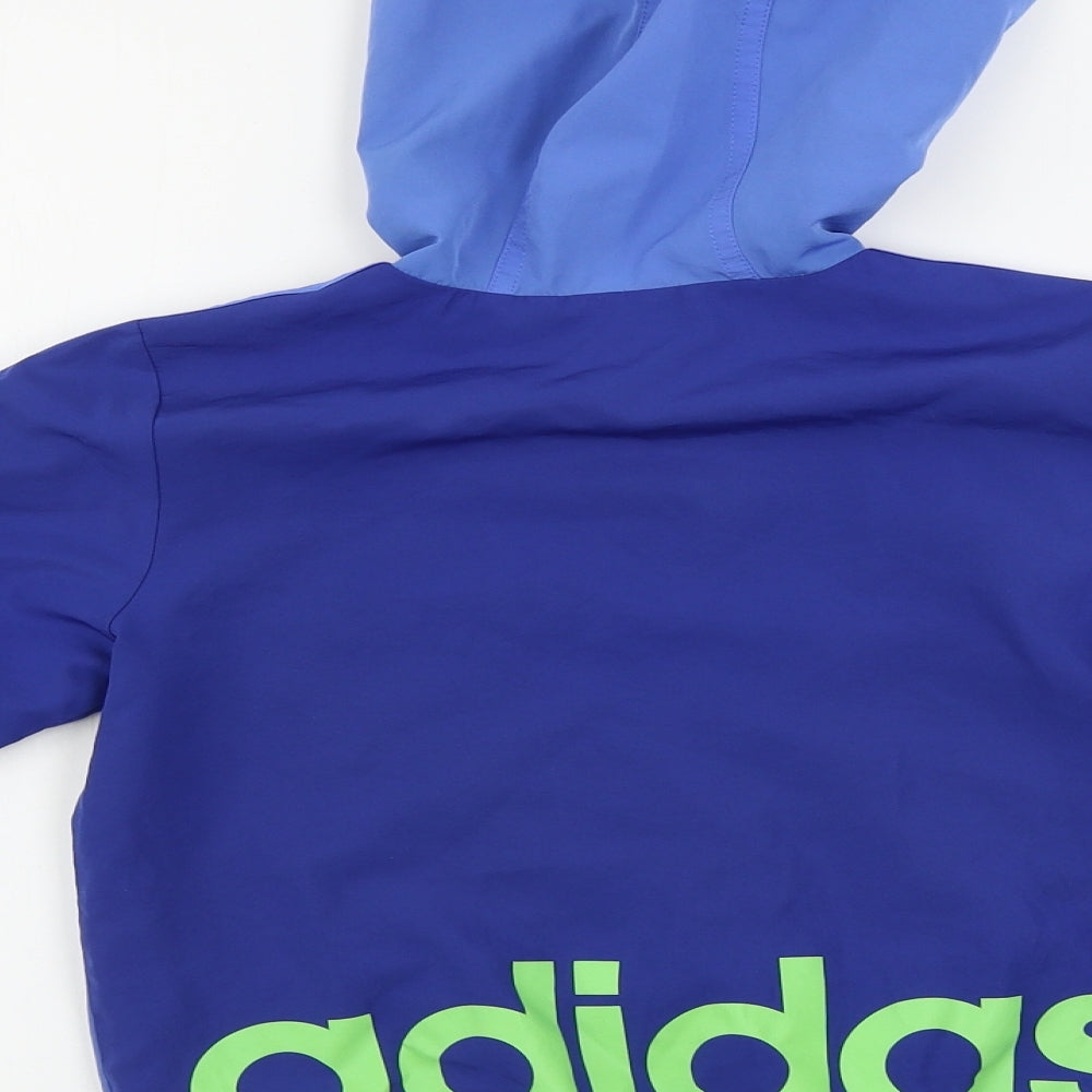 adidas  Boys Blue   Jacket Coat Size 5-6 Years