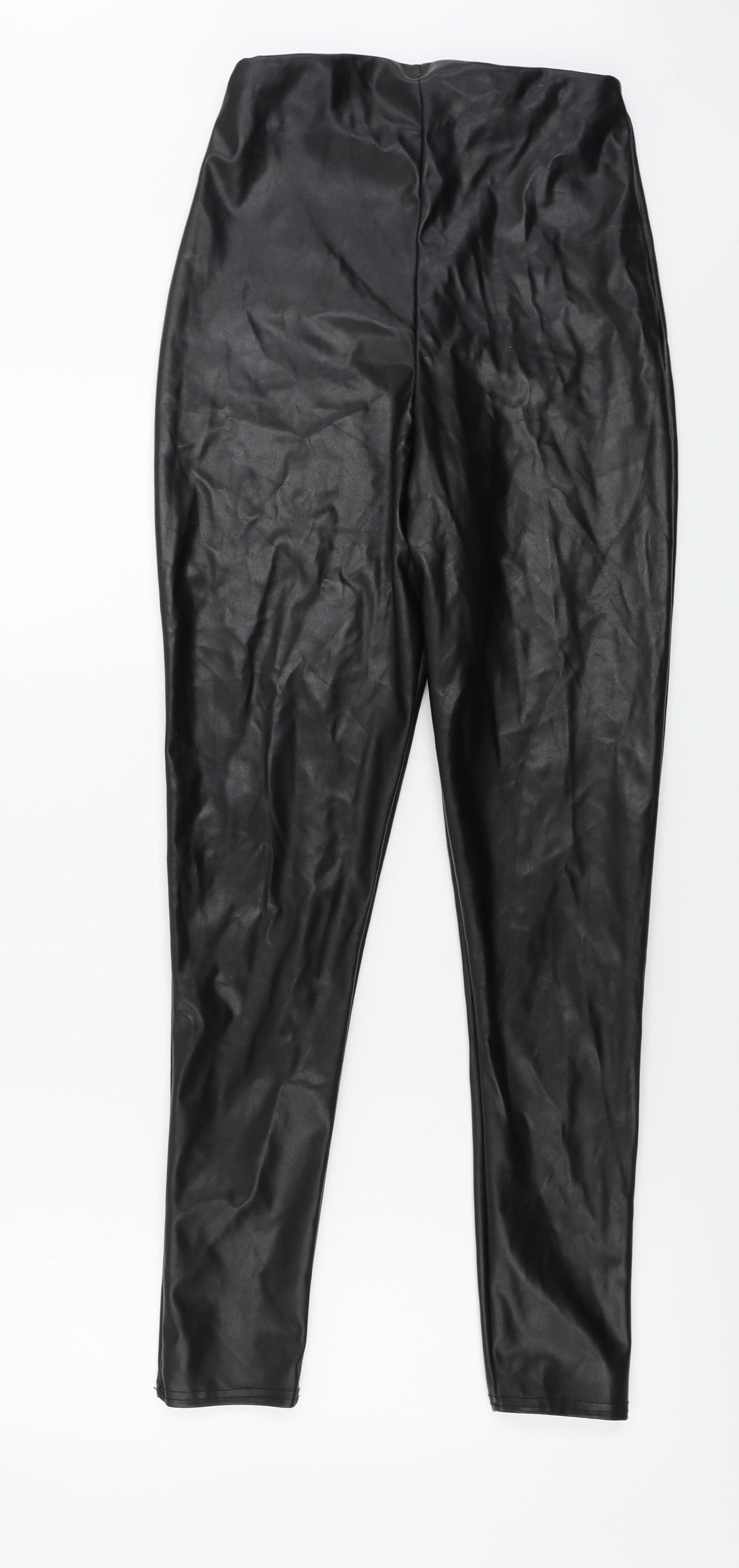 PRETTYLITTLETHING Womens Black   Jegging Leggings Size 10 L28 in
