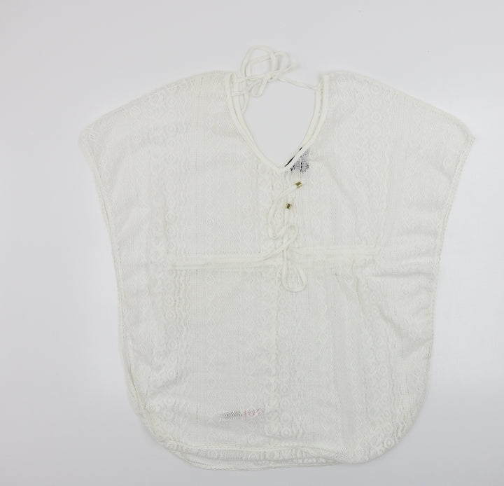 Atmosphere Womens White Basic Blouse Size S