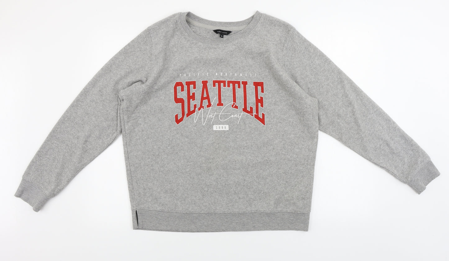 New Look  Womens Grey   Pullover Jumper Size 14