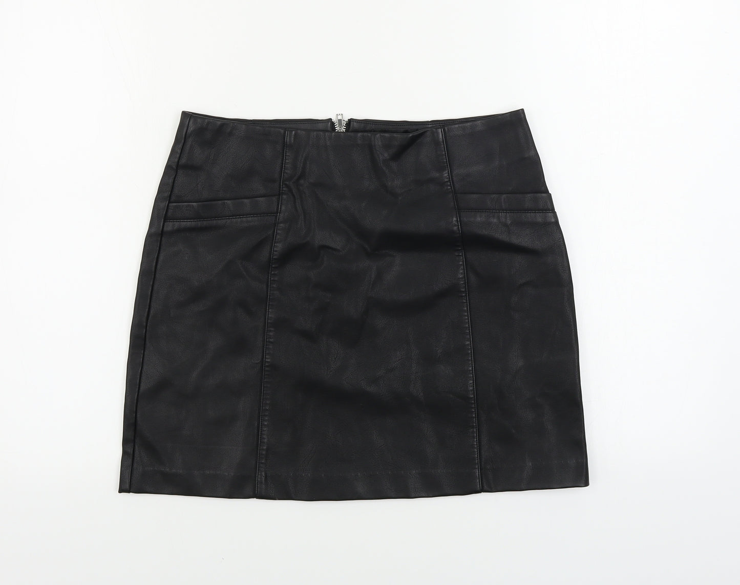 New Look  Womens Black   A-Line Skirt Size 12
