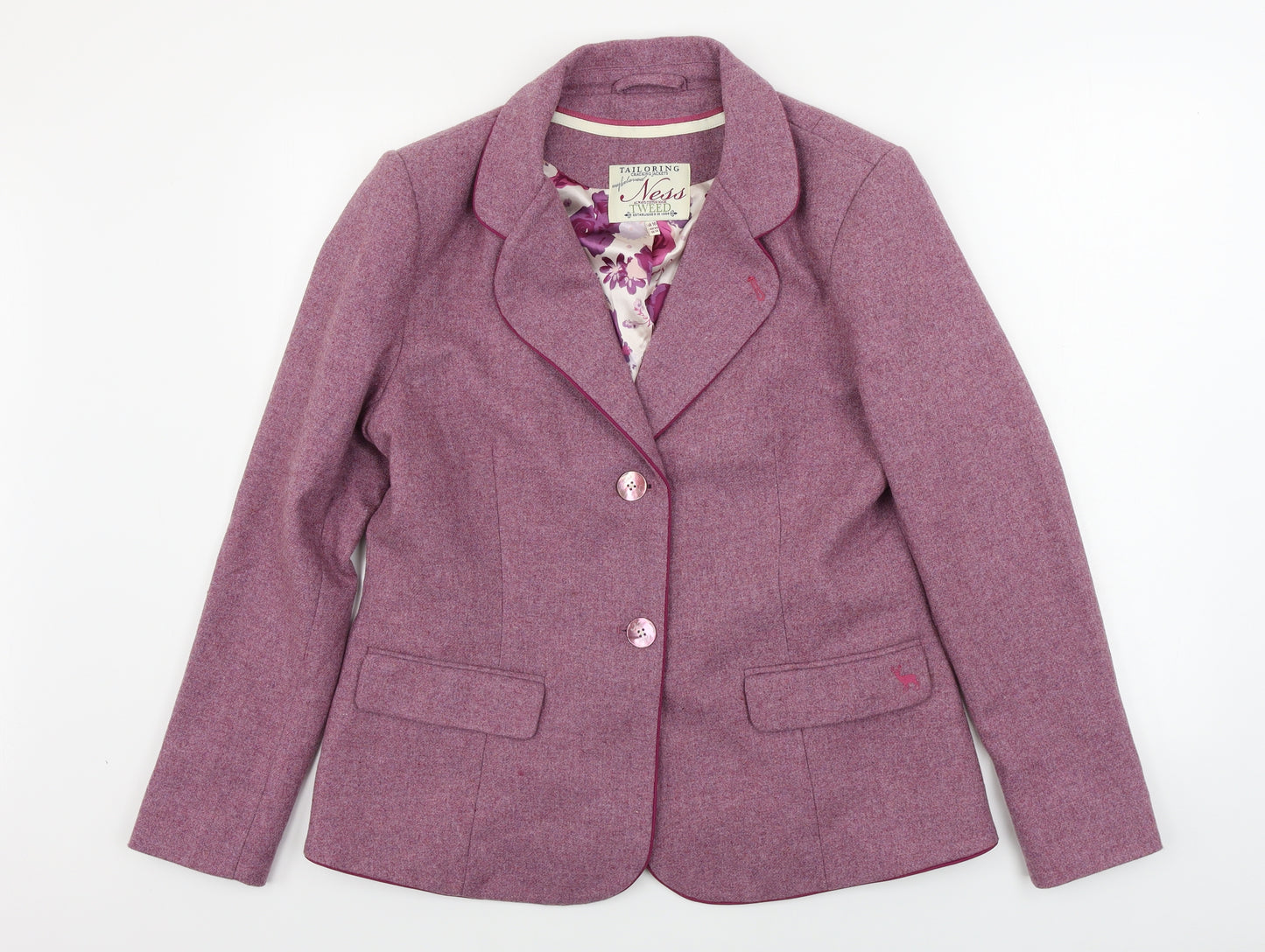 Ness Womens Pink   Jacket Blazer Size 16