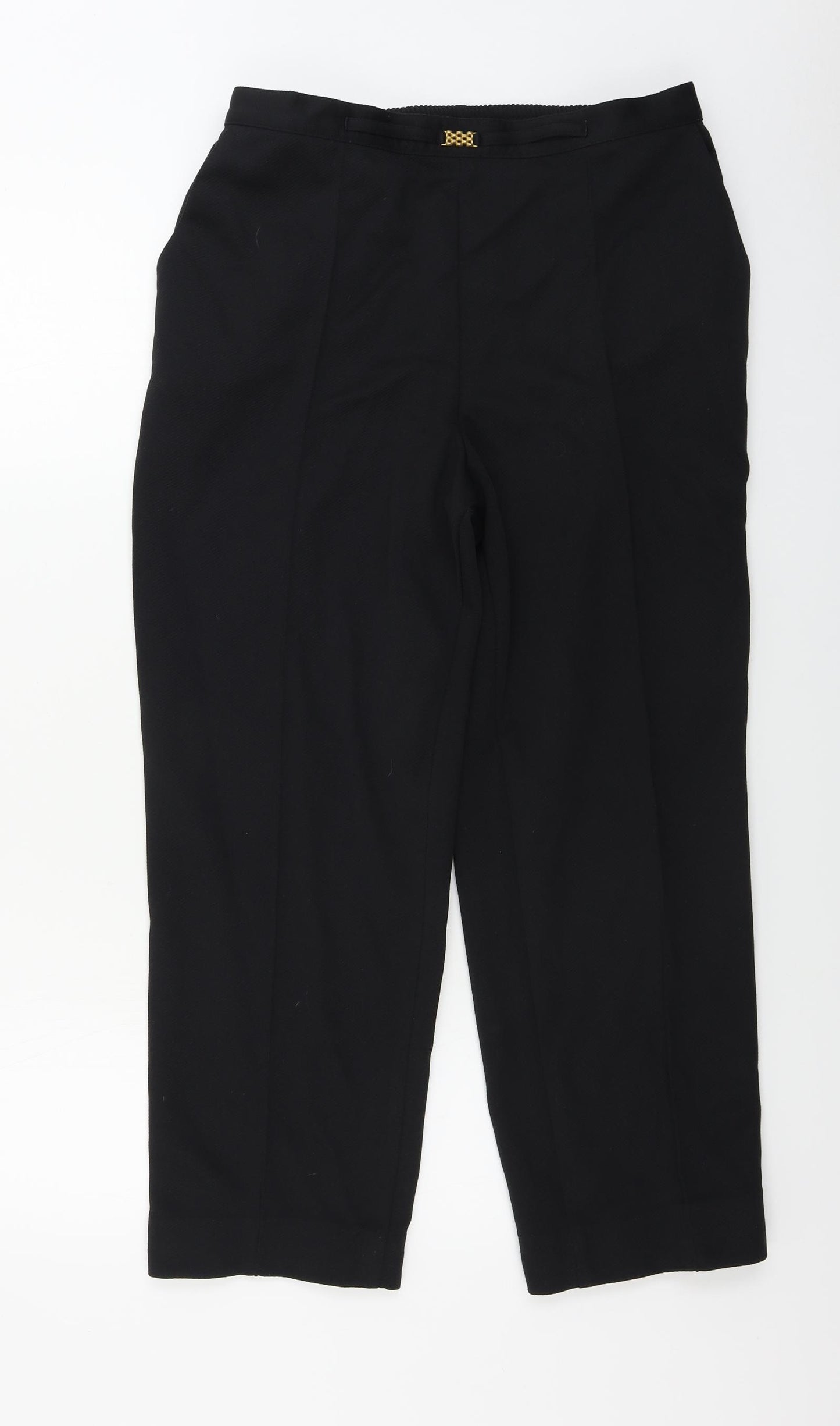 Preworn  Womens Black   Trousers  Size 30 in L24 in