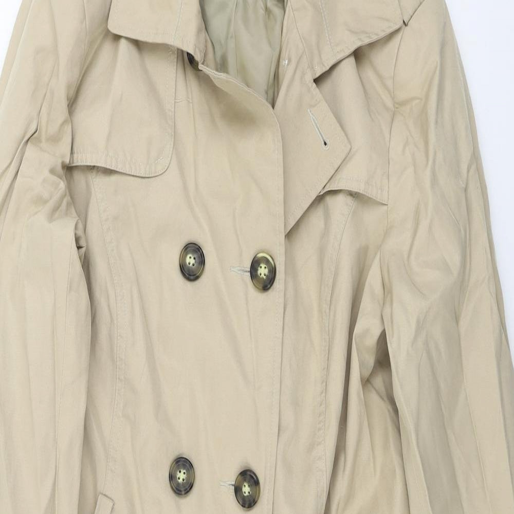 George  Womens Beige   Jacket Coat Size 16