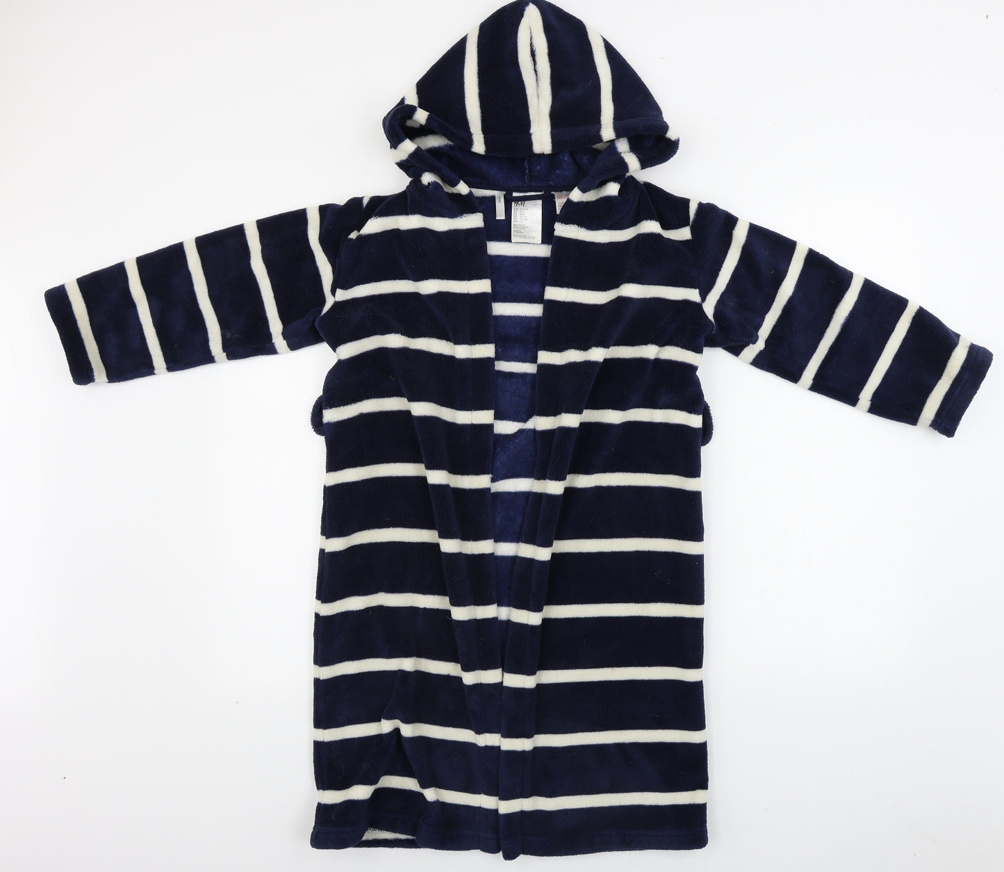 H&M Girls Blue Striped   Gown Size 6-7 Years