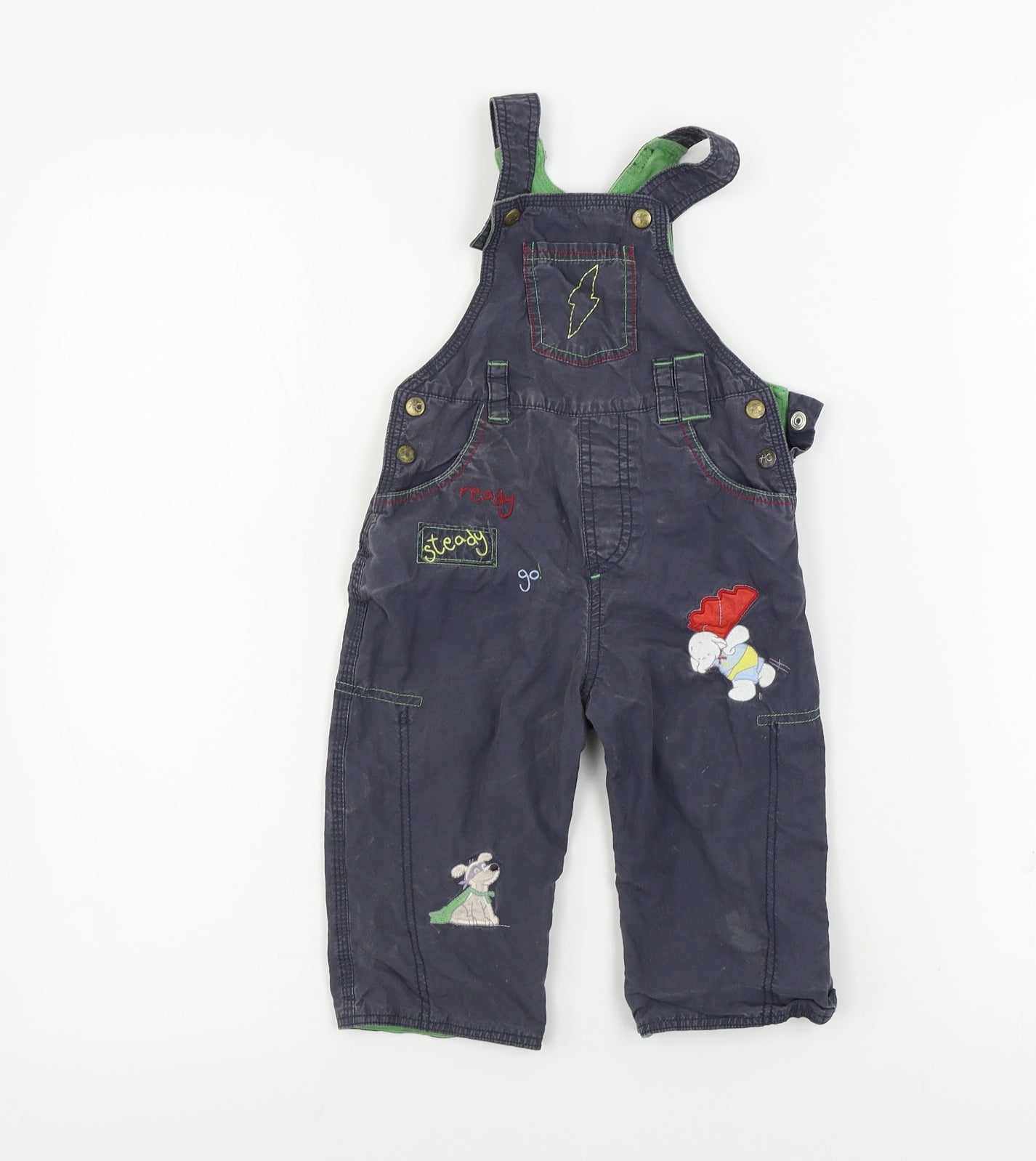 Preworn  Boys Blue   Dungaree One-Piece Size 6-9 Months