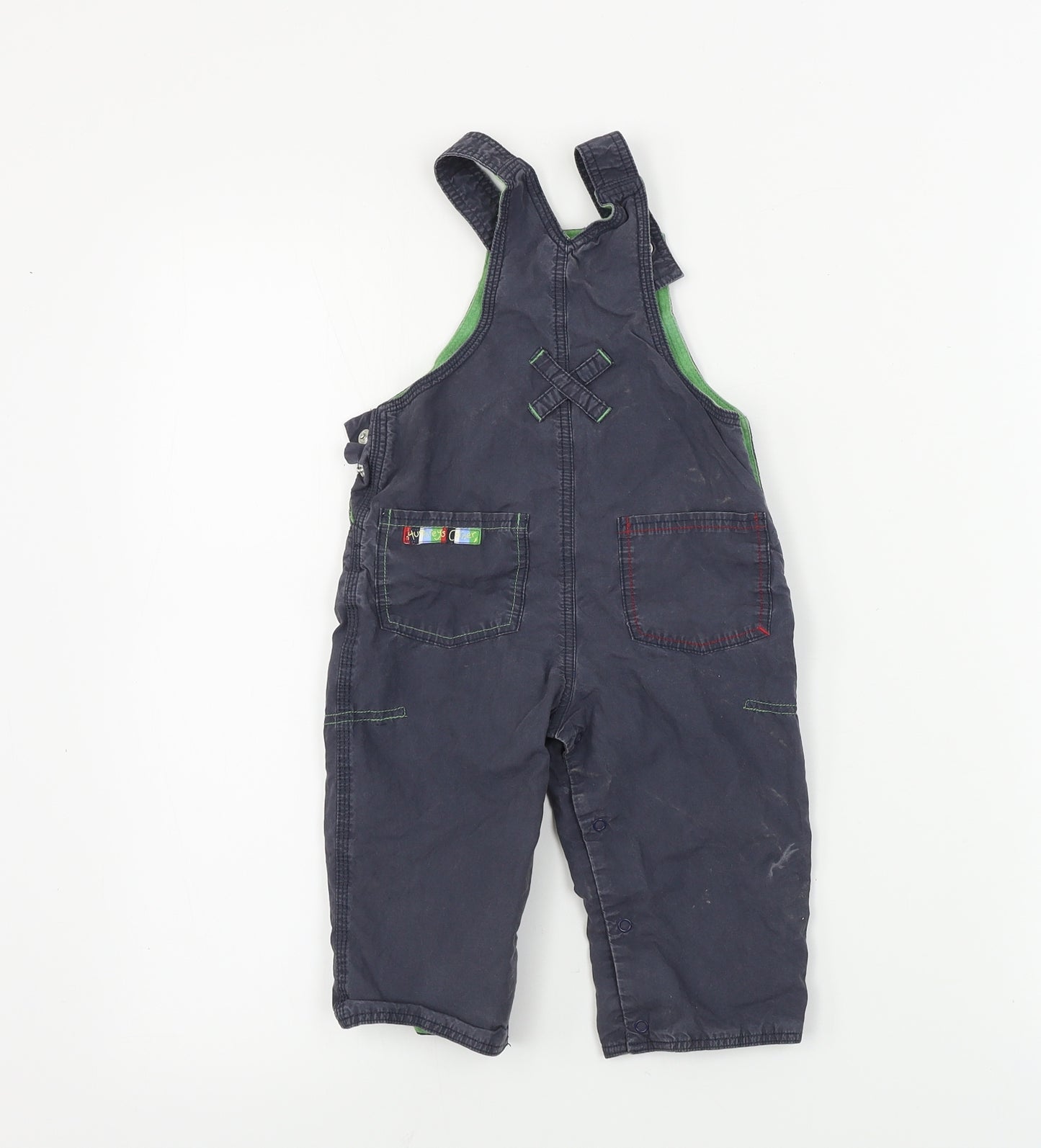 Preworn  Boys Blue   Dungaree One-Piece Size 6-9 Months
