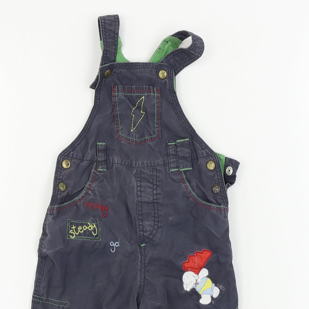 Preworn  Boys Blue   Dungaree One-Piece Size 6-9 Months
