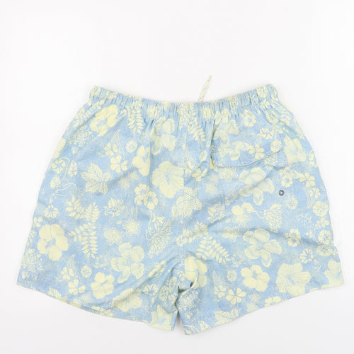 TU Mens Blue Floral  Bermuda Shorts Size M