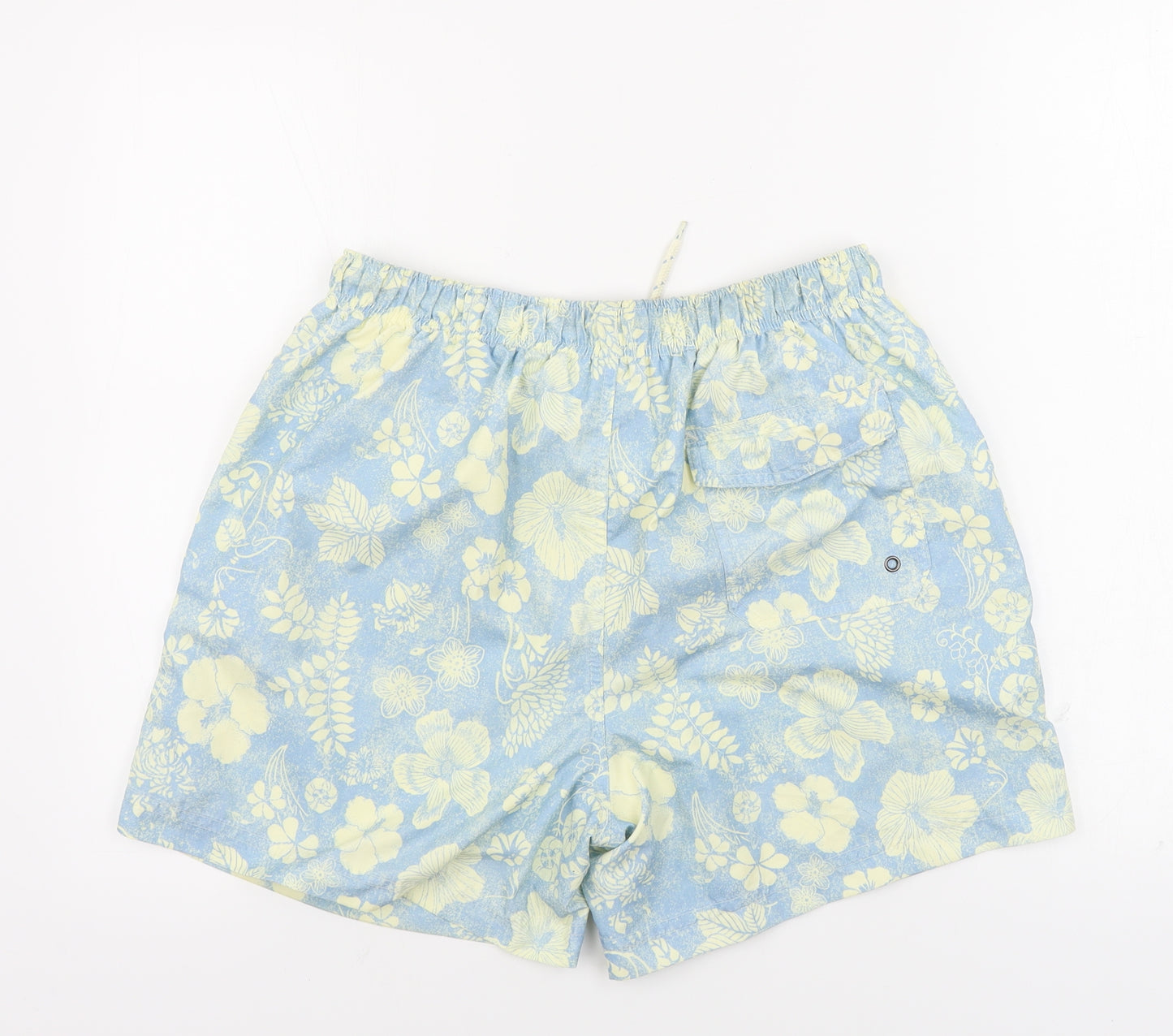 TU Mens Blue Floral  Bermuda Shorts Size M