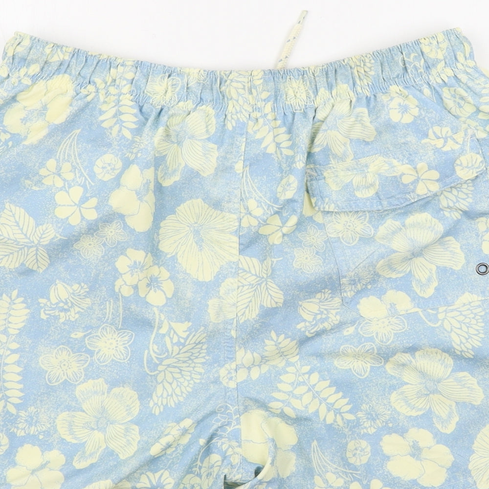 TU Mens Blue Floral  Bermuda Shorts Size M