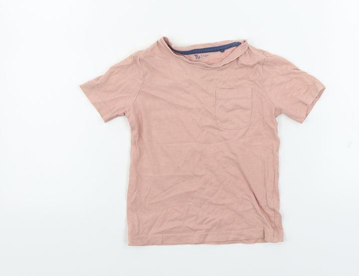 TU Girls Pink   Basic T-Shirt Size 2-3 Years