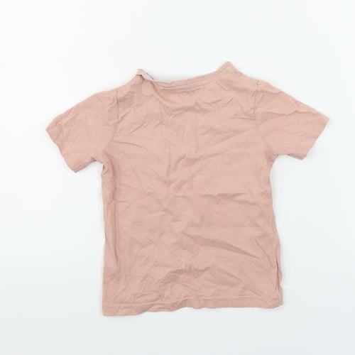 TU Girls Pink   Basic T-Shirt Size 2-3 Years