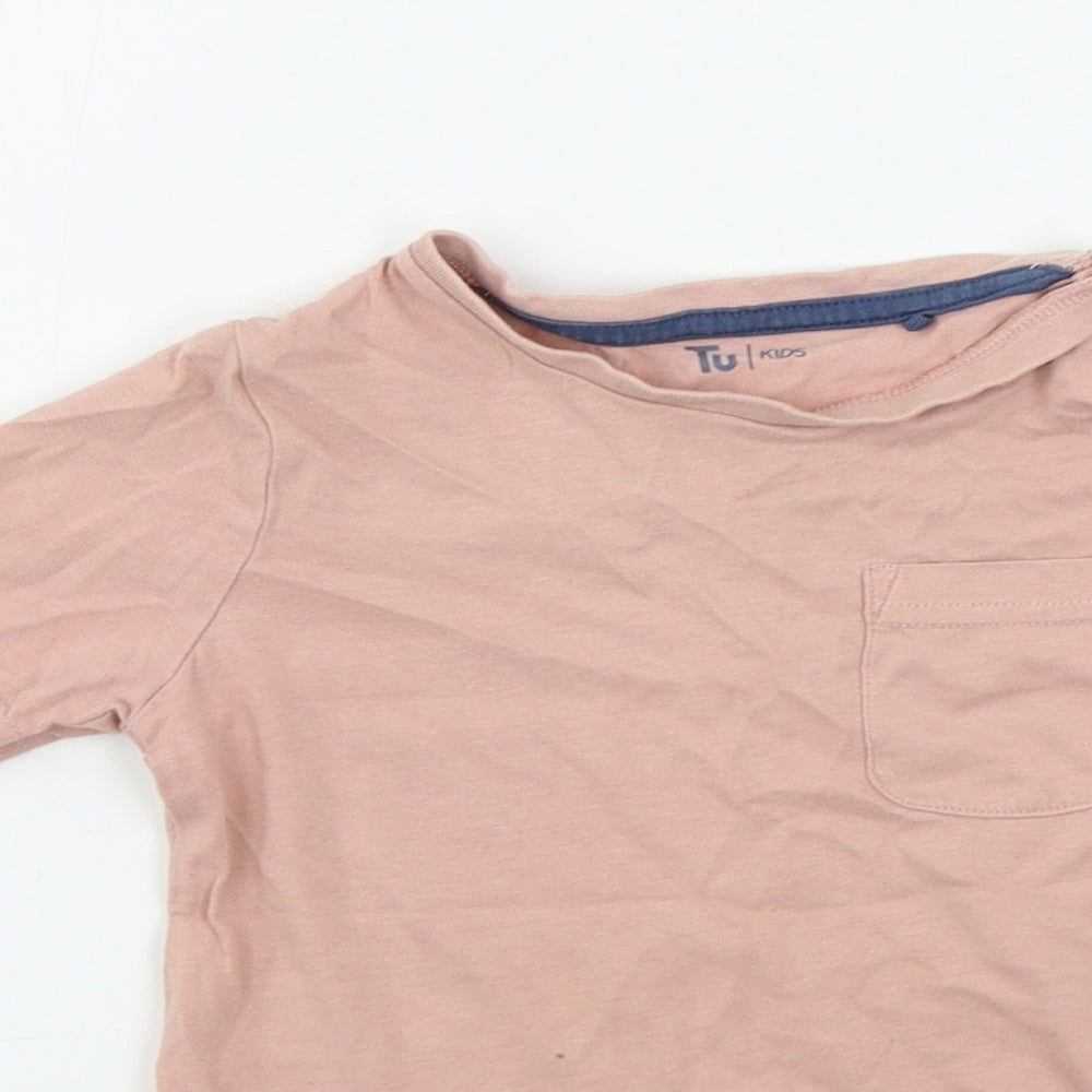 TU Girls Pink   Basic T-Shirt Size 2-3 Years