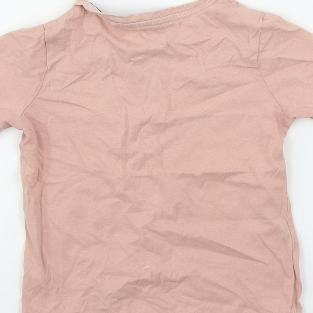 TU Girls Pink   Basic T-Shirt Size 2-3 Years