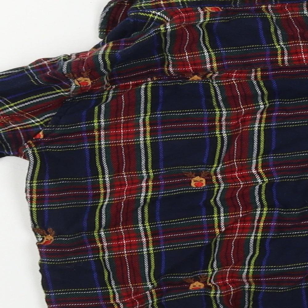 NEXT  Boys Blue Check  Basic Button-Up Size 3-4 Years