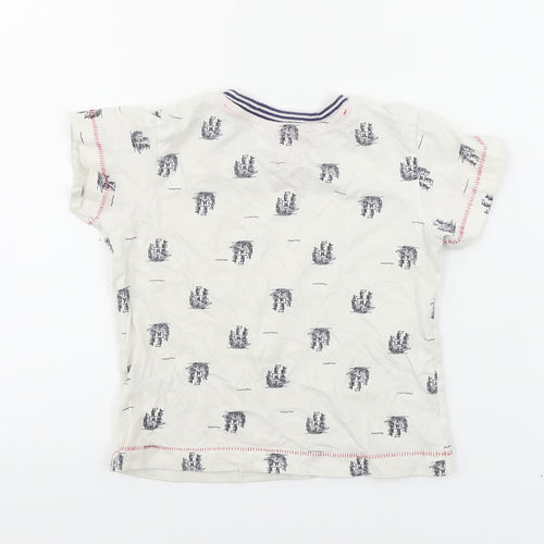 Matalan  Boys White   Basic T-Shirt Size 2-3 Years