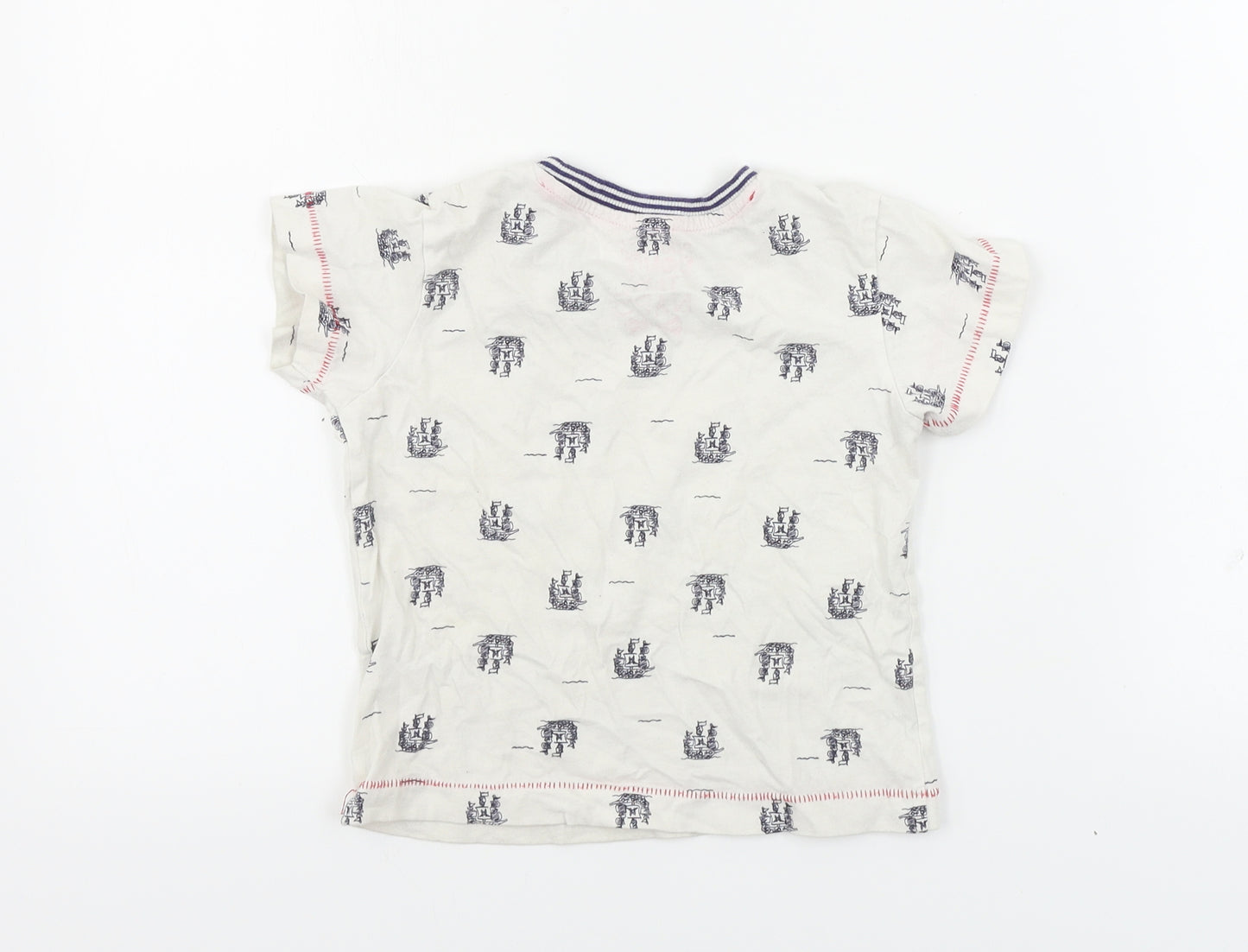 Matalan  Boys White   Basic T-Shirt Size 2-3 Years