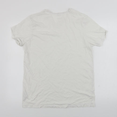 HUGO BOSS  Mens White    T-Shirt Size M