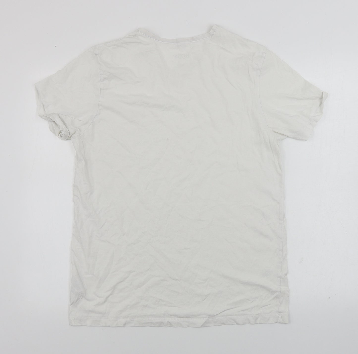 HUGO BOSS  Mens White    T-Shirt Size M
