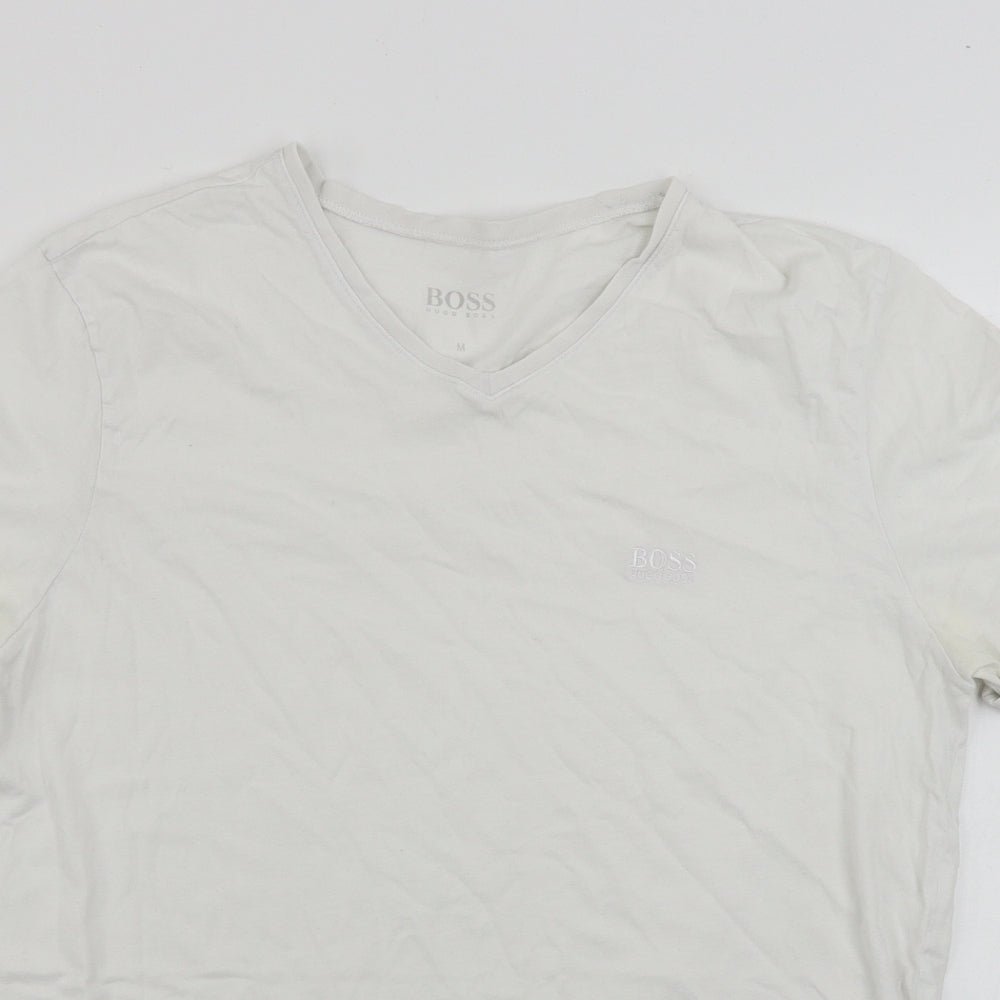 HUGO BOSS  Mens White    T-Shirt Size M