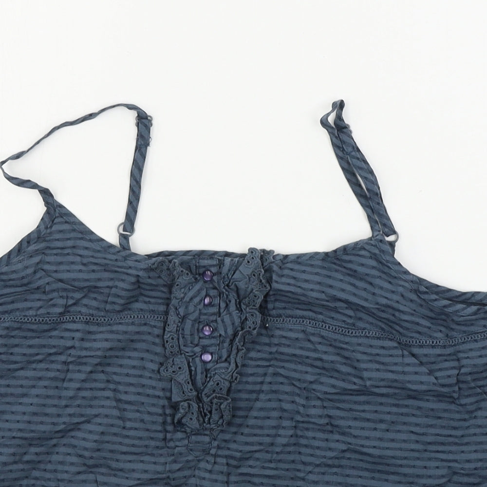 La Redoute  Womens Blue Striped  Basic Blouse Size 12