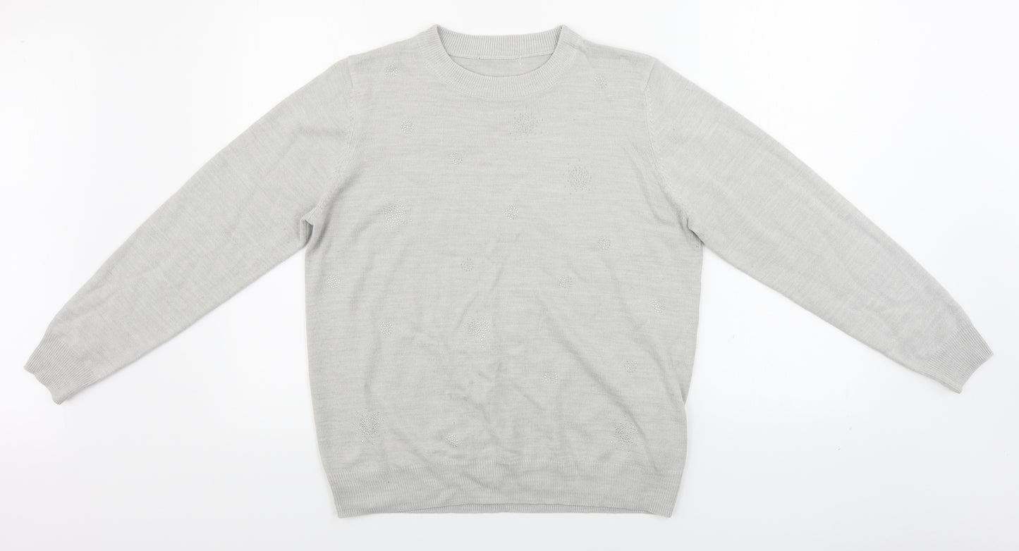 Marks and Spencer  Womens Grey   Pullover Jumper Size 14