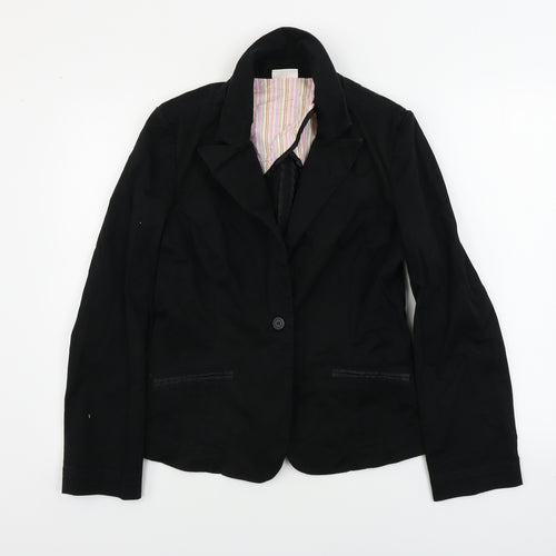 Miss Selfridge  Womens Black   Jacket Coat Size 14