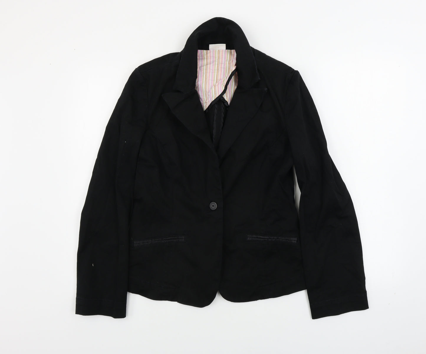 Miss Selfridge  Womens Black   Jacket Coat Size 14