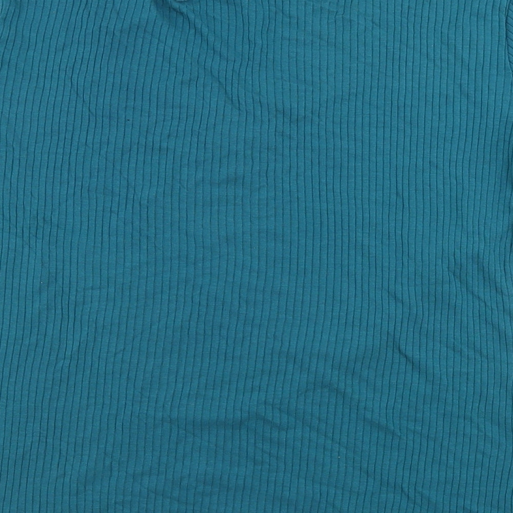 Patra Womens Blue   Basic T-Shirt Size M
