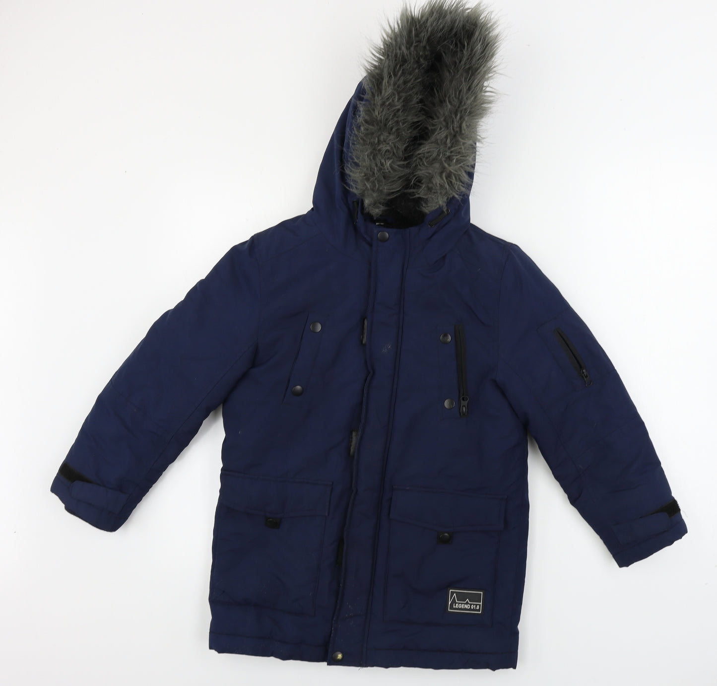 F&F  Boys Blue   Jacket Coat Size 8-9 Years