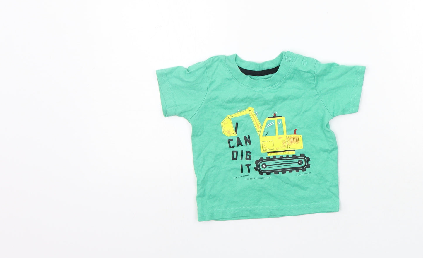 Primark Girls Green   Basic T-Shirt Size 3-6 Months