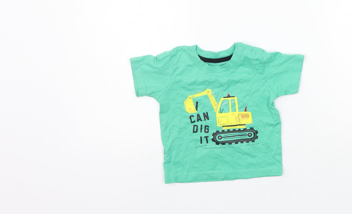 Primark Girls Green   Basic T-Shirt Size 3-6 Months