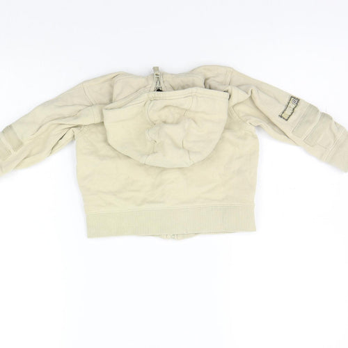 NEXT Boys Beige   Full Zip Jumper Size 12-18 Months