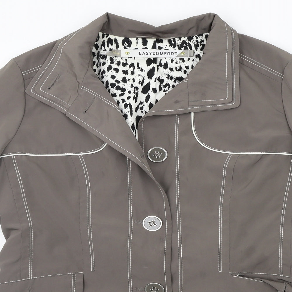 Easy Comfort Womens Grey   Jacket Coat Size 16  - washable mark