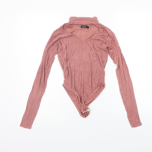 Boohoo Womens Pink   Jumpsuit One-Piece Size 8